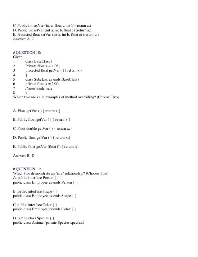 SCWCD DUMPS 2013 PDF